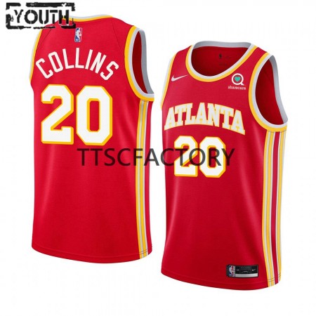 Maglia NBA Atlanta Hawks John Collins 20 Nike 2022-23 Icon Edition Rosso Swingman - Bambino